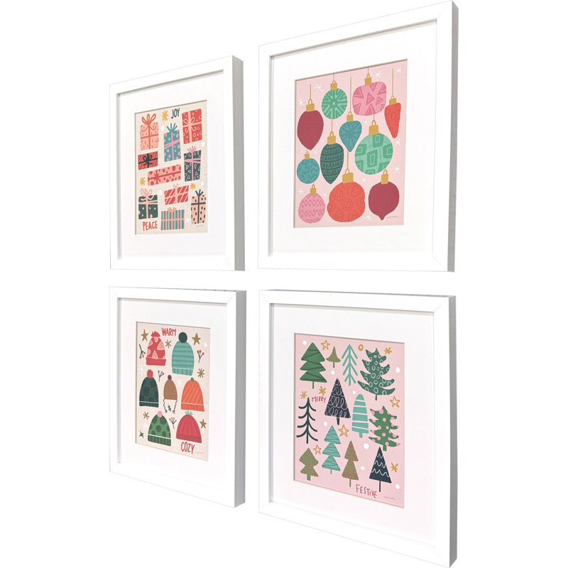 Tableau encadré « Plaisirs d'hiver »