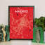 Madrid City Map - No Frame Print-1037484842