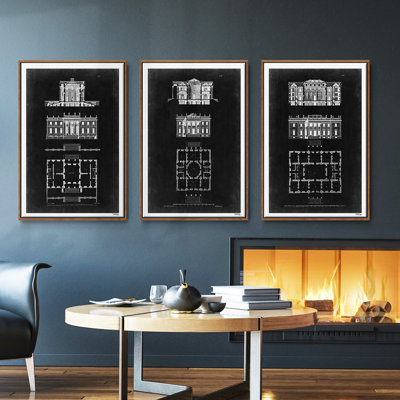 " Graphic Building & Plan IV " 3 - Pieces