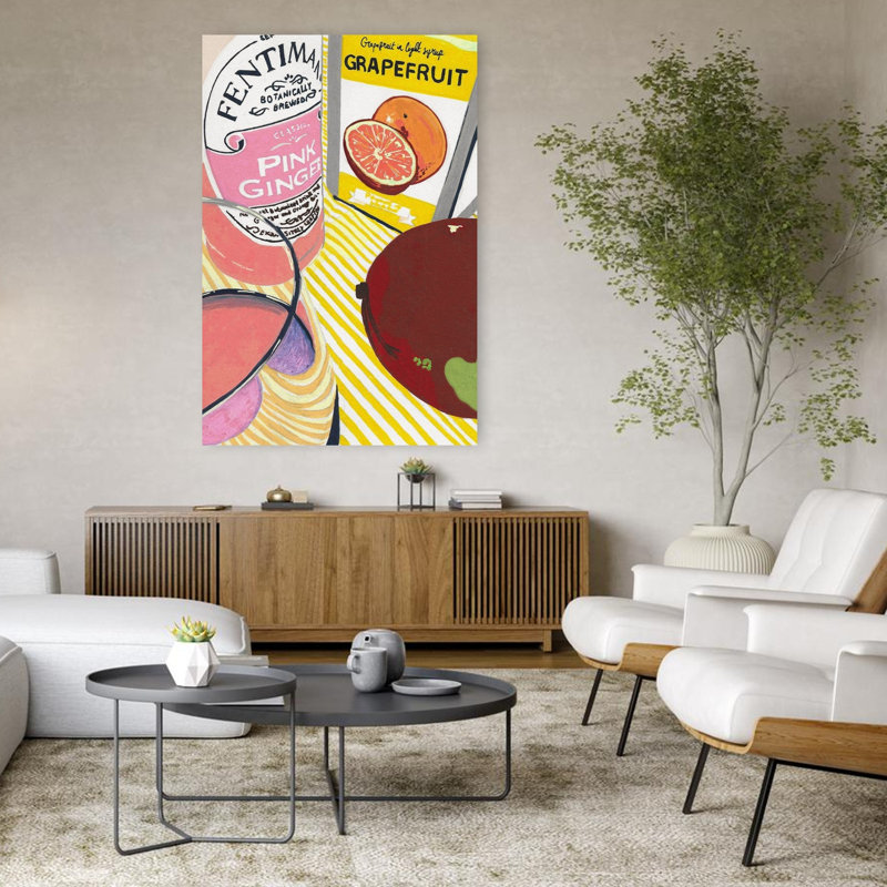 Art contemporain contemporain, H 48 po x l 32 po