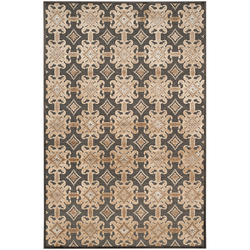 Tapis gris anthracite / anthracite Ellis-James, Rectangle 8 pi x 10 pi