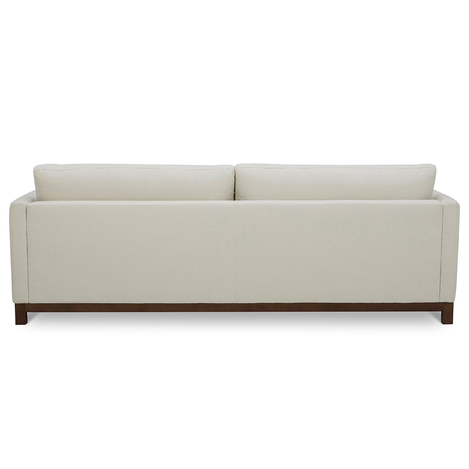Liz 102" Linen Sofa, Flanigan Cotton, Dark Brown, 32.28"H x 84.25"W x 39.37"D