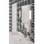 Carreau de porcelaine pour plancher et mur à bord droit noir et blanc 8 "x 8" Luv Enchanted