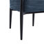 Confortable fauteuil d'appoint de style Mid-Century avec assise et structure à ressorts ensachés, fauteuil bleu marine