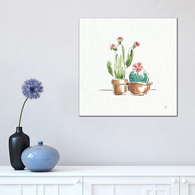 Desert Bloom IV by Daphne Brissonnet - Wrapped Canvas Painting, 45.72 cm H x 45.72 cm W
