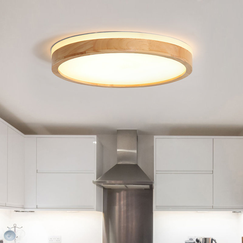 Damiyon 1-Light LED Flush Mount, 5cm H x 40cm W x 40cm D