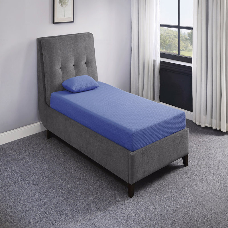 Ensemble de matelas et d'oreiller, matelas en mousse viscoélastique imprégnée de gel respirant, Lit double