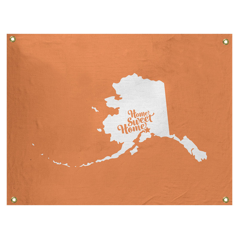 Tapisserie murale ancrage doux home, H 59 po x l 80 po, Orange