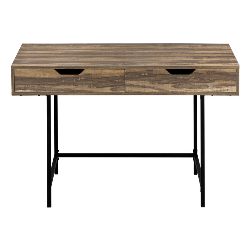 Modern Minimalist Computer Desk, Brown