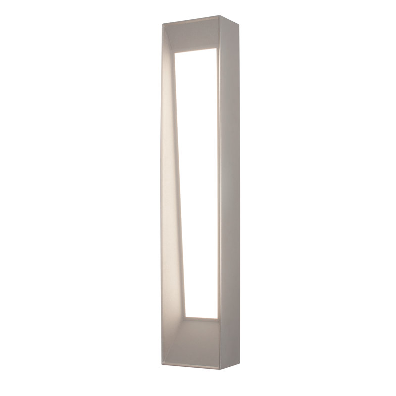 Plafonnier encastré 1 lumière del Janay, H 20 po x l 5 po x P 3,5 po, Gris texturé