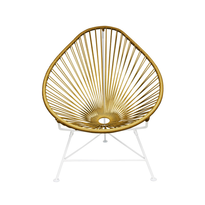 Chaise de jardin, Doré / Blanc