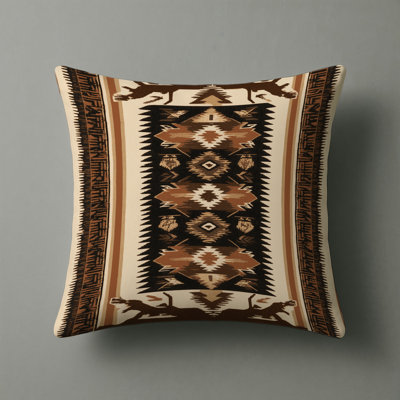 Outlaw Theme Southwestern Cowboy Inspired Indoor and Outdoor Pillow