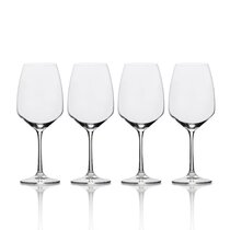 Wine Enthusiast Fleur Handblown Universal Wine Glasses (Set of 2)