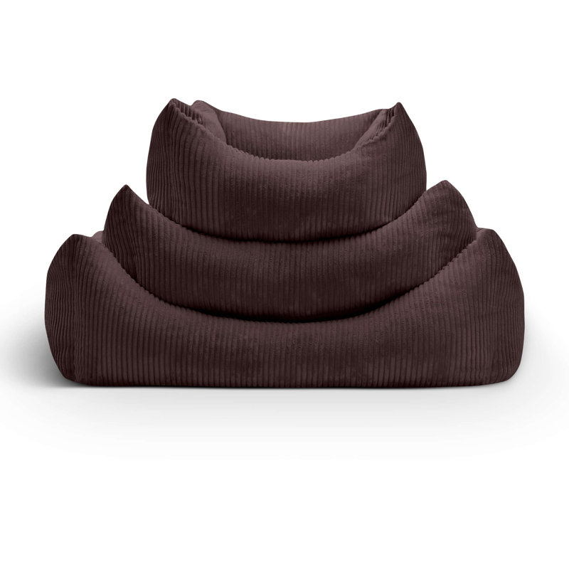 Nairne Polyester Pet Bed, 20cm H x 75cm W x 60cm D, Grey/Brown/Blue