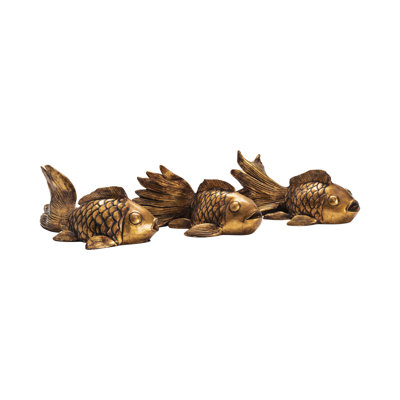 3-Piece Koi Sculptures