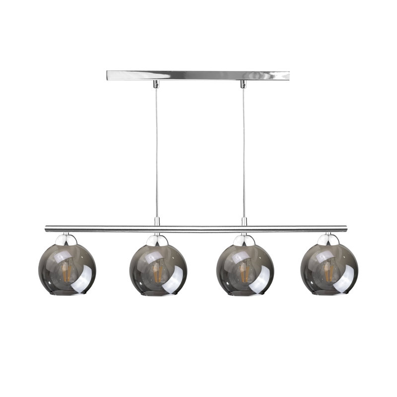 Kirkenes 4 - Light Kitchen Island Pendant, Silver