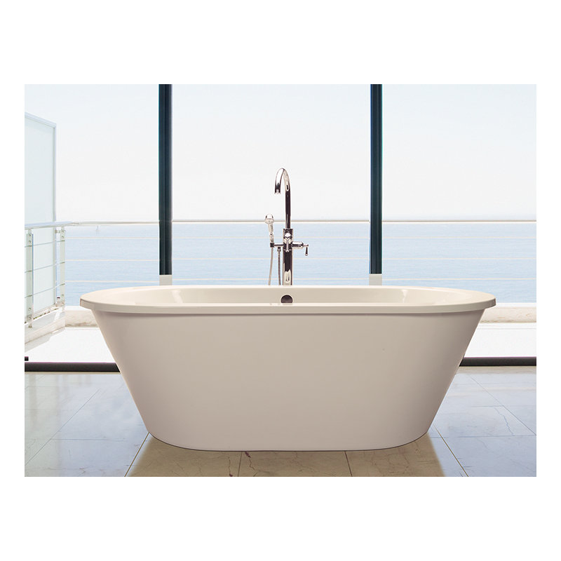 New Yorker 6 Freestanding Soaker Tub, Biscuit