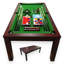 Table de billard convertible 7 pi avec plateau de salle à manger et accessoires de billard complets MISSISIPI-37290520-37290521
