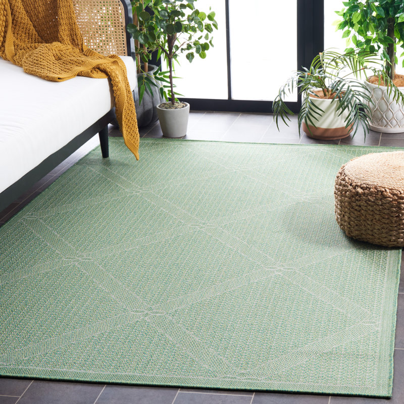 Jaycub Performance Machine Washable Geometric Indoor/Outdoor Area Rug, Rectangle 5'3" x 7'6"