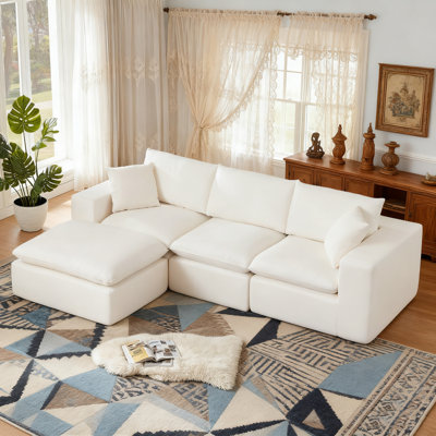 Modern Chenille Cloud Sectional Sofa