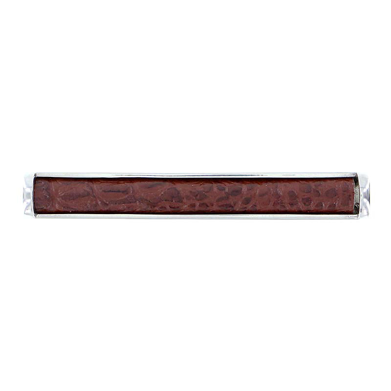Equestre Bar / Handle Pull, Polished Silver, Black