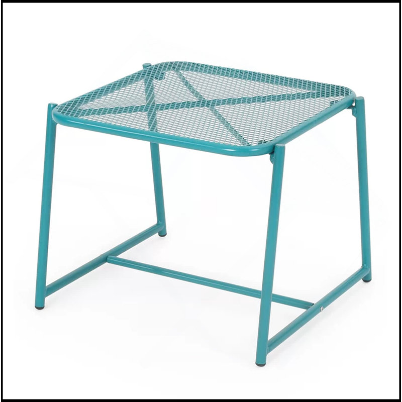 ELBA 15.5"H SIDE TABLE, Teal