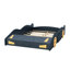 Lit plateforme double en forme de voiture de course avec rangement, aucun sommier requis-118038058-118038060