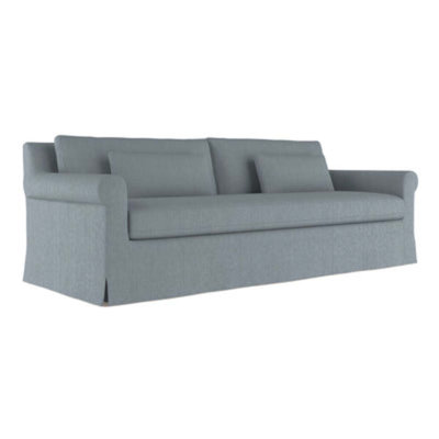 Ludlow Rolled-Arm Skirted Loveseat