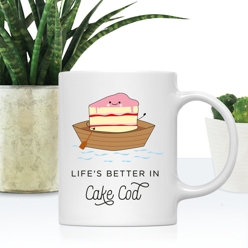 Tasse à café Funny Food pun, Tranche à gâteau