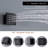 Rodeo 23"Lx15"W Flush Mounted LED Bluetooth Music Thermostatic Complete Shower System with 6 Body Jets-105531448