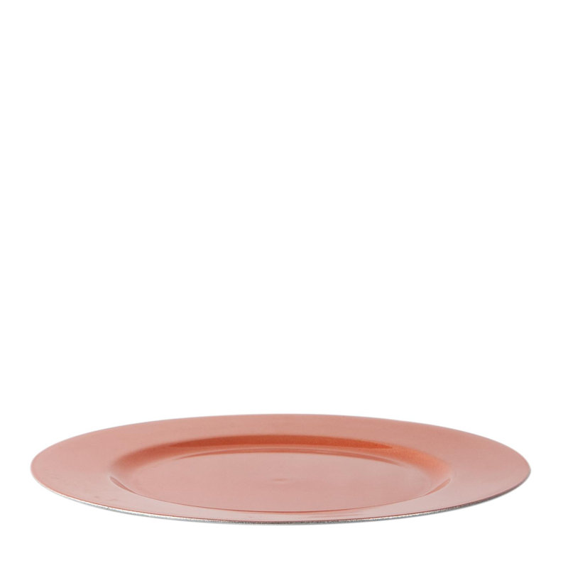 Argon Tableware - Melamine Charger Plate - 33cm, Matt Rose