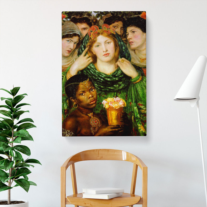 The Beloved by Dante Gabriel Rossetti - Wrapped Canvas Painting, 50cm H x 35cm W x 3cm D