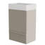 Meuble-lavabo rayé gris en cachemire 20 po avec lavabo en céramique, armoire de salle de bain autoportante pour salle de bain moderne, KD-466666199