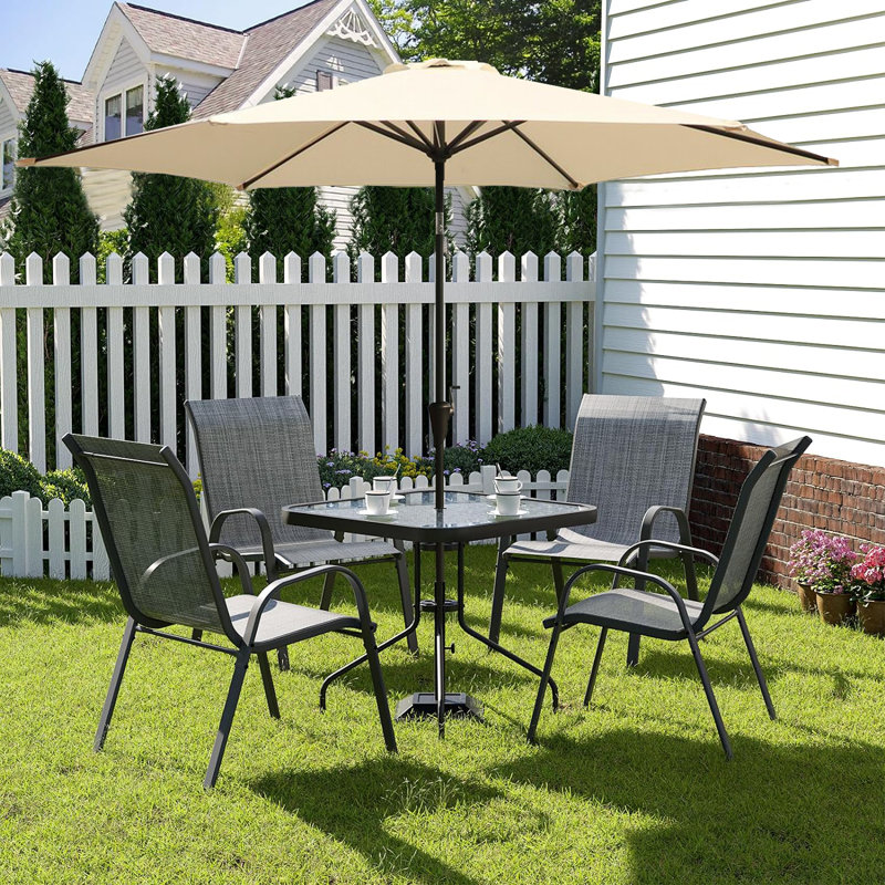 Parasol d'extérieur 9 pi avec sac de transport, Crème