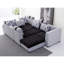 Canapé modulaire réversible en microfibre / microsuède de 142 po avec repose-pieds Arvella Andia