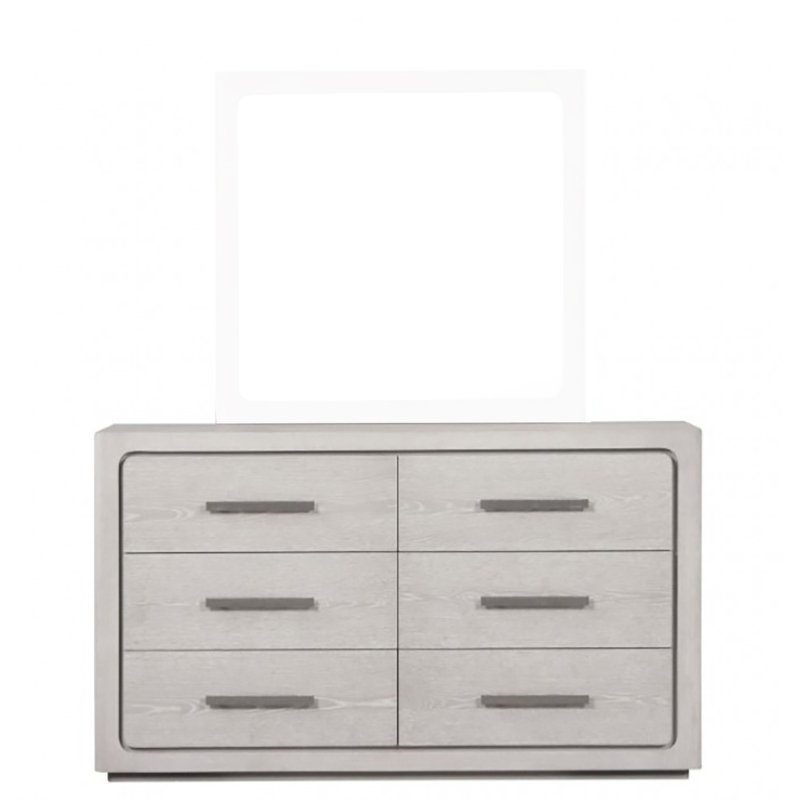 Commode 6 tiroirs Eystein, Chêne blanc