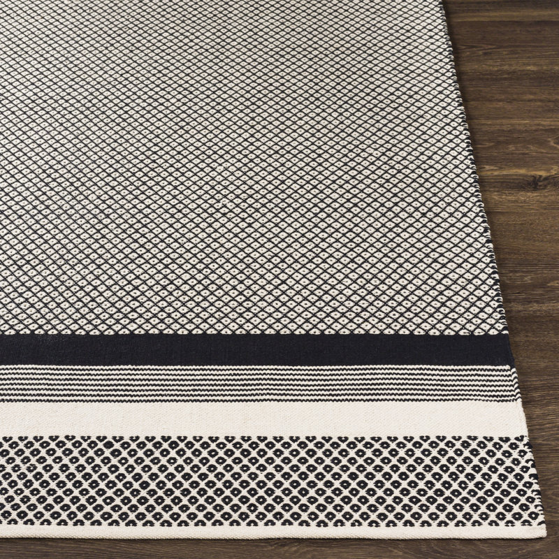 Courtdale Cotton Geometric Indoor Rug, Rectangle 6' x 9'