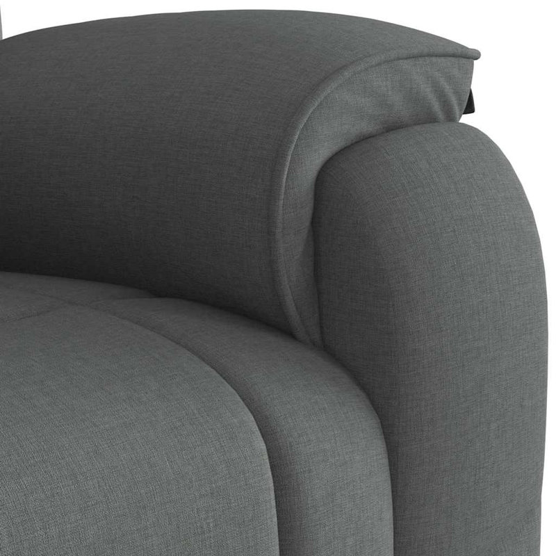 Vidaxl Massage Recliner Chair Dark Grey 100% Polyester, Metal, Plywood