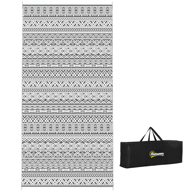 Tapis, tapis d'extérieur réversible, tapis de sol en paille de plastique imperméable, tapis de camping portatif pour camping-car, grand tapis de jardin, terrasse, pique-nique, plage, bordure
