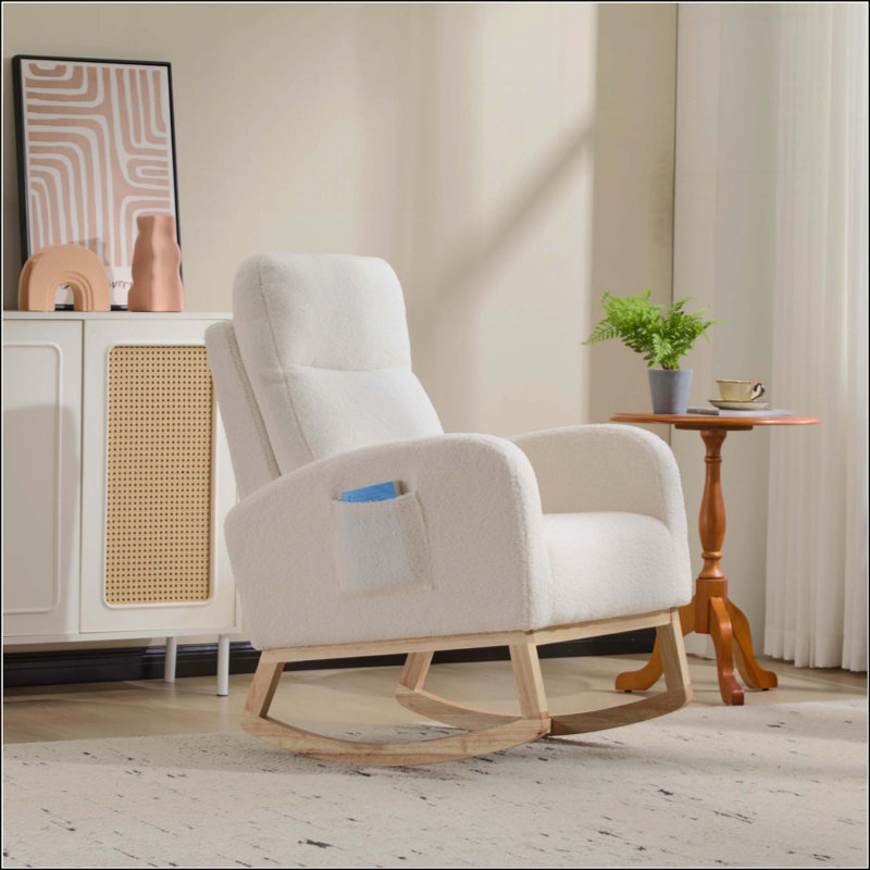 Chaise berçante Modern, Blanc