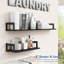 3 tablettes murales flottantes en bois massif 3 pièces, tablette murale robuste 17 x 8 pouces, support de rangement d'une capacité de 30 lb pour le bureau de la cuisine de la chambre à coucher