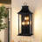  3-Light 28"h Black Outdoor Wall Light,1-Pack Wall Lantern Sconce With Clear Glass-502561220-502561223