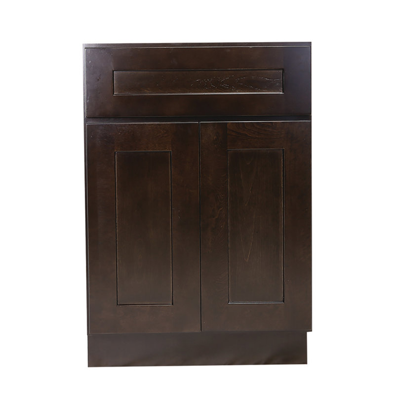 Brookings Unassembled (Ready-to-Assemble) Shaker Base Kitchen Cabinet B12 34.5" H, Espresso, 34.5" H x 25" W