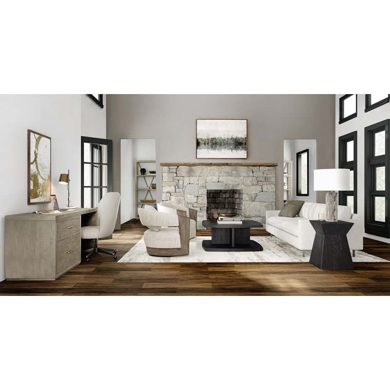Linville Falls Floating Desk, 30" H x 84" W x 24" D