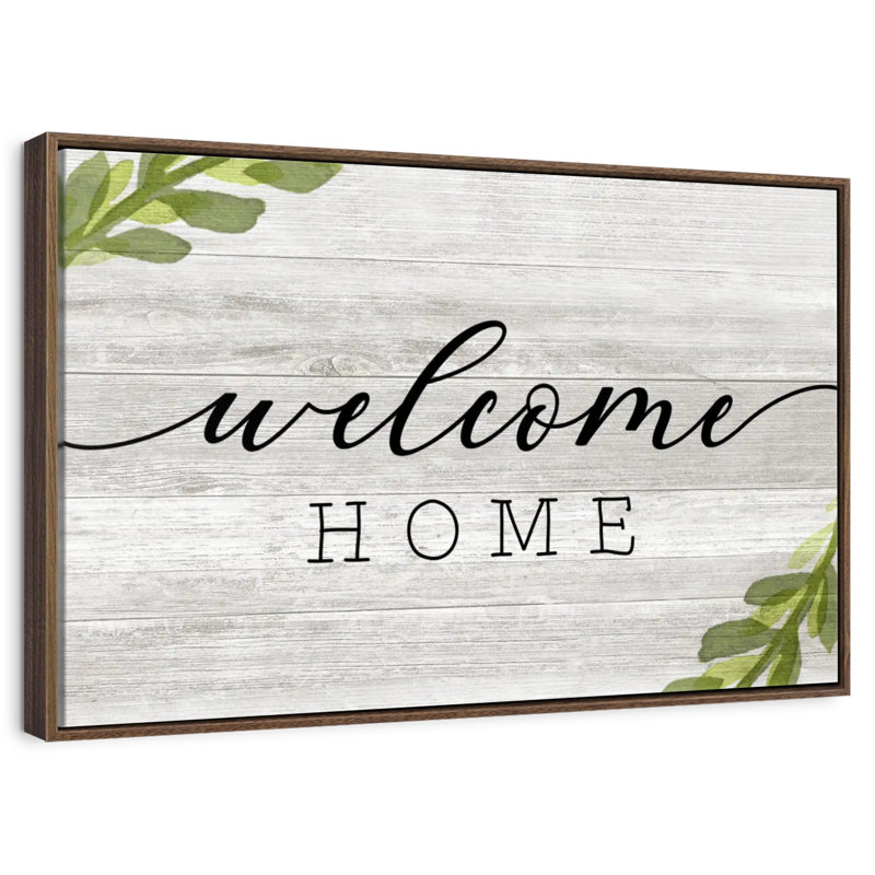 Plaque murale rustique, Cadre flottant en noyer, 43 po x 29 po