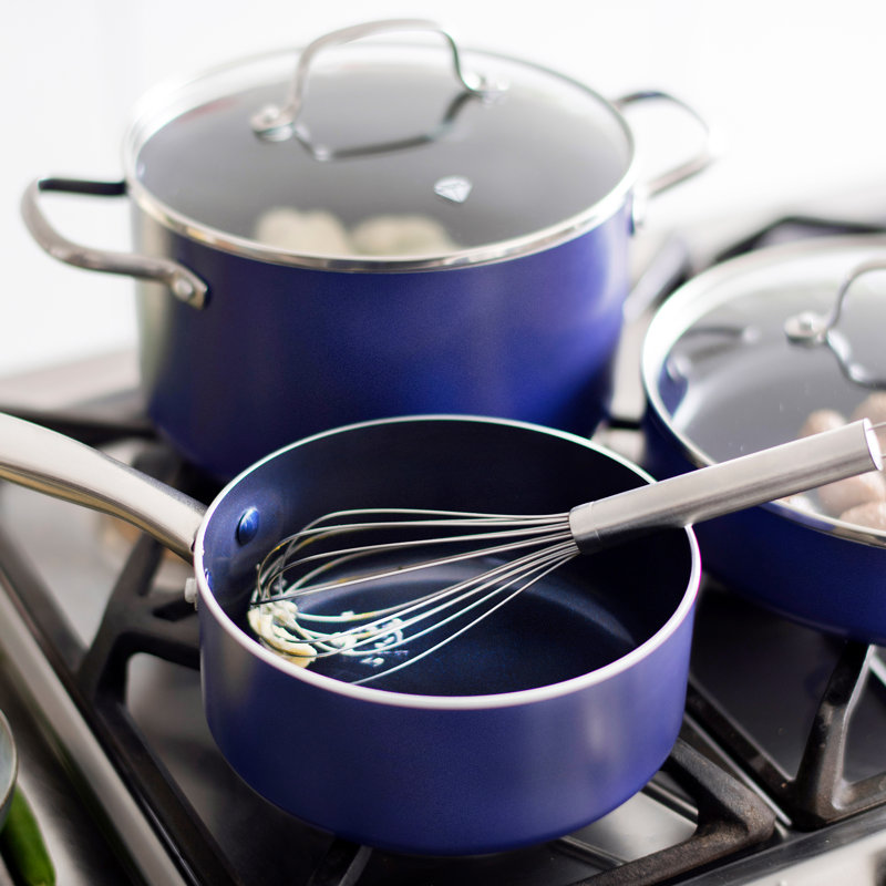 Blue Diamond 7 Piece Aluminium Non-Stick Cookware Set