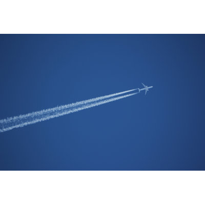 Trail of an Aircraft 1 Piece Wall Art on Canvas