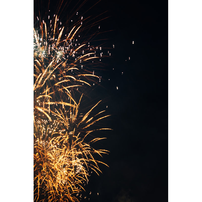 Fireworks - Wrapped Canvas Print, 46cm H x 30cm W x 3.8cm D