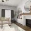 Table d'appoint en marbre Eastchester-24281924