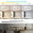 20" 6-Speed LED Dimmable RGB Reversible Modern Caged Ceiling Fan With Light And Remote Control